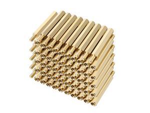 100pcs M3 27+6mm Female Male Thread Brass Hex Standoff Spacer Screws PCB Pillar 100pcs M3 27+6mm Female Male Thread Brass Hex Standoff Spacer Screws PCB Pillar