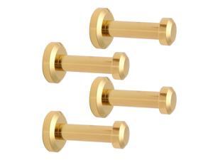 4pcs Wall Hook Copper Wall Mounted 1.8 Inch Hooks Bag Coat Towel Clasp Bathroom Robe Hanger w Screws Gold Tone 4pcs Wall Hook Copper Wall Mounted 1.8 Inch Hooks Bag Coat Towel Clasp Bathroom Robe Hanger w Screws Gold Tone