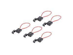 Inline Fuse Holder 16 Gauge AWG Car Truck Fuse Holder Black 5Pcs for ATC/ATO Fuse Inline Fuse Holder 16 Gauge AWG Car Truck Fuse Holder Black 5Pcs for ATC/ATO Fuse