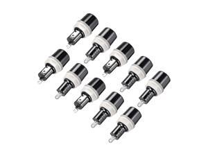 Screw Cap Panel Mounted 5 x 20mm Fuse Holder AC 250V 10A Black 10Pcs Screw Cap Panel Mounted 5 x 20mm Fuse Holder AC 250V 10A Black 10Pcs
