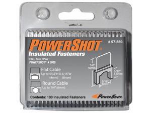 Arrow PowerShot Insulated White Cable Staple, 5/16 In. (100-Pack) 97-559 Arrow PowerShot Insulated White Cable Staple, 5/16 In. (100-Pack) 97-559