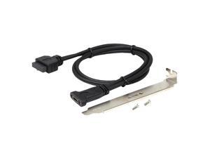 USB 3.0 20 Pin to USB C Front Panel Header Cable, USB 3.0 20 Pin Female to USB Type C Female Panel Mount Extension Cable USB 3.0 20 Pin to USB C Front Panel Header Cable, USB 3.0 20 Pin Female to USB Type C Female Panel Mount Extension Cable