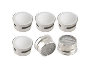 6pcs 19mm Stainless Steel Faucets Aerator Inserts Faucet Replacement Part Water Filter Adapter Faucet Flow Restrictor Accessory