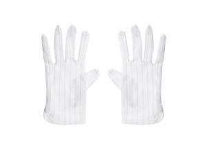 Anti Static Gloves Full Finger Labor Non-slip Glove for Electronics 210x90mm White 3 Pairs Anti Static Gloves Full Finger Labor Non-slip Glove for Electronics 210x90mm White 3 Pairs