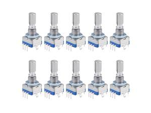360 Degree Rotary Encoder Code Switch Digital Potentiometer EC11 7 Pins 20mm 10pcs 360 Degree Rotary Encoder Code Switch Digital Potentiometer EC11 7 Pins 20mm 10pcs