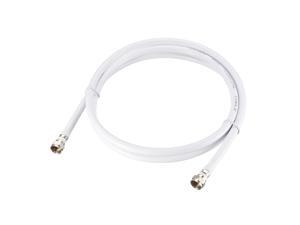RG6 Coaxial Cable With F Type Male to F Type Male Connectors 8 ft RG6 Coaxial Cable With F Type Male to F Type Male Connectors 8 ft