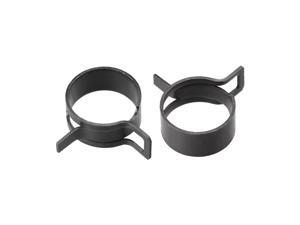 Steel Band Clamp 26mm Hose Tube Spring Clips Clamp Black Manganese Steel 5Pcs