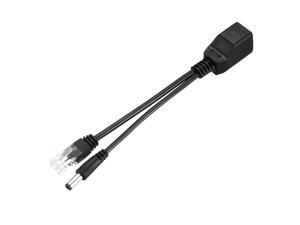 POE Splitter Power over Ethernet Splitter Adapter 12V Black with 5.5x2.1mm DC Connector POE Splitter Power over Ethernet Splitter Adapter 12V Black with 5.5x2.1mm DC Connector