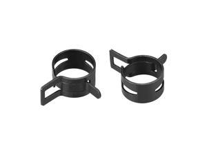 Steel Band Clamp 25mm Hose Tube Spring Clips Clamp Black Manganese Steel 20Pcs 