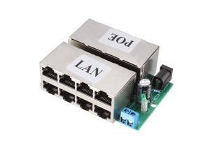 8 Port POE Injector Splitter DC 12-48V Power Over Ethernet Injector Adapter Power Supply Module 80 x 60 x 22mm 8 Port POE Injector Splitter DC 12-48V Power Over Ethernet Injector Adapter Power Supply Module 80 x 60 x 22mm