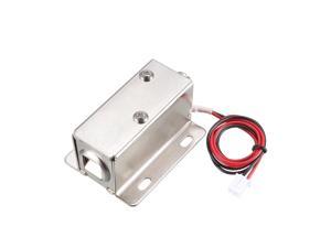 uxcell DC 24V 0.15A 8.5mm Electromagnetic Solenoid Lock Assembly for Electirc Lock Cabinet Door Lock 