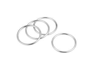 O-Rings Silver Tone for Hardware Bags Craft DIY 25 Pcs O Ring Buckle 0.8" 20mm 