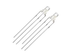 50PCS 3mm 3-Pin Dual Bi-Color Diffused Common Cathode LED Diode Light 50PCS 3mm 3-Pin Dual Bi-Color Diffused Common Cathode LED Diode Light