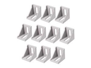 Inside Corner Bracket Gusset, 40mm x 40mm for 4040 Series Aluminum Extrusion Profile with Slot 8mm, 10 Pcs (Silver) Inside Corner Bracket Gusset, 40mm x 40mm for 4040 Series Aluminum Extrusion Profile with Slot 8mm, 10 Pcs (Silver)