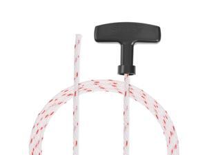 Recoil Starter Rope with Handle 3mm Dia 1.7m 5.5ft Polyester Pull Cord for 152F 154F Lawn Mower Trimmer Engine Part 3pcs Recoil Starter Rope with Handle 3mm Dia 1.7m 5.5ft Polyester Pull Cord for 152F 154F Lawn Mower Trimmer Engine Part 3pcs