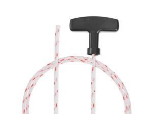Recoil Starter Rope with Handle 3mm Dia 1.15m 3.77ft Polyester Pull Cord for 152F 154F Lawn Mower Trimmer Engine Part 5pcs Recoil Starter Rope with Handle 3mm Dia 1.15m 3.77ft Polyester Pull Cord for 152F 154F Lawn Mower Trimmer Engine Part 5pcs