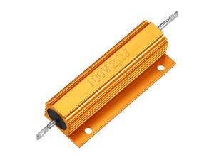 Aluminum Case Resistor 100W 2 Ohm Wirewound Yellow for LED Replacement Converter Aluminum Case Resistor 100W 2 Ohm Wirewound Yellow for LED Replacement Converter