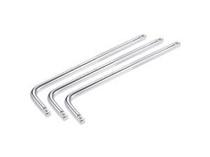 Socket Breaker Bar L-Shape Extention Bar Wrench 3/8-Inch Square Drive Cr-V Steel 3Pcs Socket Breaker Bar L-Shape Extention Bar Wrench 3/8-Inch Square Drive Cr-V Steel 3Pcs