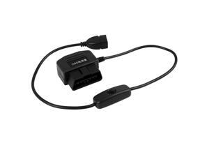 DC 12V-11.6V 16 Pin OBD2 Universal GPS Diagnostic Connector Cable for Car DC 12V-11.6V 16 Pin OBD2 Universal GPS Diagnostic Connector Cable for Car