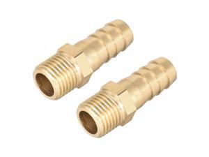 Brass Fitting Connector Metric M12x1.75 Male to Barb Hose ID 12mm 4pcs 