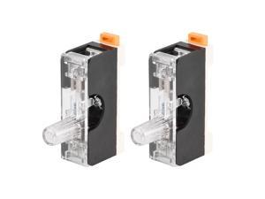 Fuse Holder Single Pole with Indicator Light 6mm x 30mm Glass Fuse Included 250V 10A Black 2Pcs Fuse Holder Single Pole with Indicator Light 6mm x 30mm Glass Fuse Included 250V 10A Black 2Pcs