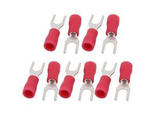 uxcell 200Pcs SV1.25-4S Pre-Insulated U-Type Crimp Terminals AWG22-16 Wire Connector Red uxcell 200Pcs SV1.25-4S Pre-Insulated U-Type Crimp Terminals AWG22-16 Wire Connector Red
