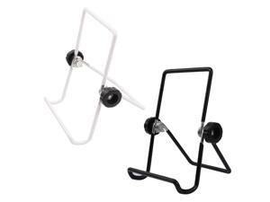 2 Pcs Mason Jar Seed Sprouting Stands Metal Sprouting Canning Holder Multipurpose Foldable Book Phone Stand White and Black