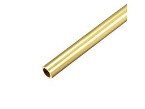 Brass Round Tube 300mm Length 6mm OD 1mm Wall Thickness Seamless Tubing 2 Pcs 