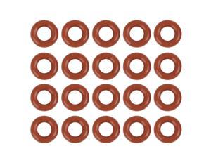20pcs Red Silicone Rubber O-Ring Seal Gasket Washer for Car 14mm X 3.5mm