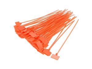 Cable Zip Ties 6 Inch Label Tag Mark Self-Locking Nylon Wire Strap Orange 120pcs Cable Zip Ties 6 Inch Label Tag Mark Self-Locking Nylon Wire Strap Orange 120pcs