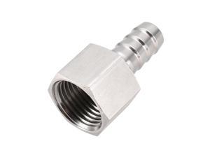 New Food Grade Stainless Steel 3/8 Barbed Tee Hose Fitting Adapter Coupler ABS 