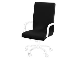 Stretch Office Chair Cover Computer Chair Slipcovers with Zippers and Bottom Strips for Universal Rotating Boss Chair Modern Simplism Style Washable High Back Large Size Black Stretch Office Chair Cover Computer Chair Slipcovers with Zippers and Bottom Strips for Universal Rotating Boss Chair Modern Simplism Style Washable High Back Large Size Black