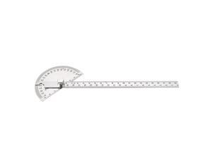 Protractor Angle Finder 0-180° Round Head with 250mm 10inch Arm Measuring Ruler