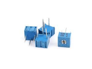 4 Pcs 3362P-103 10K Ohm Square Trimming Potentiometers 4 Pcs 3362P-103 10K Ohm Square Trimming Potentiometers