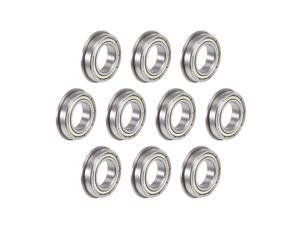 F6801ZZ Flange Ball Bearing 12x21x5mm Shielded Chrome Bearings 10pcs F6801ZZ Flange Ball Bearing 12x21x5mm Shielded Chrome Bearings 10pcs