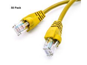 50x 3ft CAT6 Ethernet Network Patch Cables - Yellow - 3 Feet - 50 Pieces 50x 3ft CAT6 Ethernet Network Patch Cables - Yellow - 3 Feet - 50 Pieces