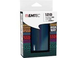 Emtec X500 Highway Portable 128GB SuperSpeed USB 3.0 External 2.5 MLC Solid State Drive (SSD) Emtec X500 Highway Portable 128GB SuperSpeed USB 3.0 External 2.5 MLC Solid State Drive (SSD)