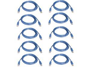 10 Pack Lot of 2 Foot CAT6 Ethernet Network Patch Cable Premium (Blue) 10 Pack Lot of 2 Foot CAT6 Ethernet Network Patch Cable Premium (Blue)