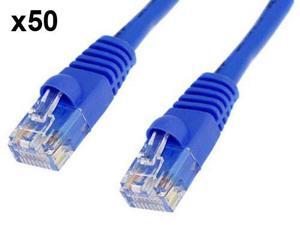 Blue BattleBorn 20 Pack 2 Foot CAT6a Ethernet Network Patch Cable Premium BB-C6AMB-2BLU