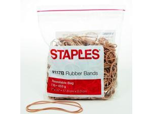 Staples Rubber Bands, Size #117B, (1 Lb) Staples Rubber Bands, Size #117B, (1 Lb)