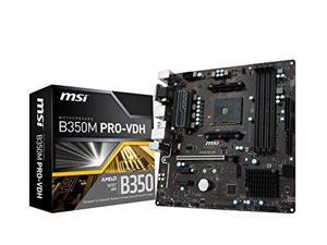 MSI B350M PRO-VDH AMD Socket B350 AM4 MicroATX M.2 Desktop Motherboard A MSI B350M PRO-VDH AMD Socket B350 AM4 MicroATX M.2 Desktop Motherboard A
