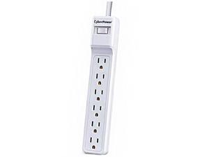 CyberPower B602RC1 6 Outlet Surge Protector - White CyberPower B602RC1 6 Outlet Surge Protector - White