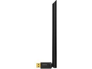 Netis WF2160 AC650 Long-Range High Speed Dual Band Free Drive Wireless USB Adapter for Windows, Mac OS | 802.11n MIMO Technology with Speed Up to 2.4GHz 200Mbps and 5GHz 433Mbps