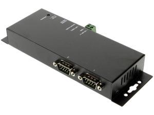 SerialGear Industrial 2-Port RS-232 to Ethernet Data Gateway TCP/IP