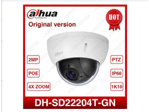 Dahua DH-SD22204T-GN CCTV IP camera 2 Megapixel Full HD Network Mini PTZ Dome 4x optical zoom POE Camera Dahua DH-SD22204T-GN CCTV IP camera 2 Megapixel Full HD Network Mini PTZ Dome 4x optical zoom POE Camera