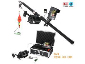 4.3Inch HD DVR Recorder Color Monitor Underwater Fishing Video Camera Kit 6W IR LED Lights