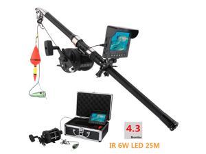 6W IR LED Lights with 4.3" Inch HD  Color Monitor Underwater Fishing Video Camera