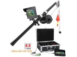 Aluminum alloy  4.3 Inch HD  Color Monitor Underwater Fishing Video Camera Kit 6W White LED Lights with HD 1000 TV lines