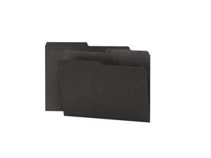 Smead Reversible File Folder, 1/2-Cut Printed Tab, Letter Size, Black, 100 per Box (10364) Smead Reversible File Folder, 1/2-Cut Printed Tab, Letter Size, Black, 100 per Box (10364)