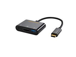 usb-c adapter,cablecreation 3-in-1 type c to hdmi 4k female+usb 3.0+usb-c data sync hub, compatible macbook pro 2017,macbook ai usb-c adapter,cablecreation 3-in-1 type c to hdmi 4k female+usb 3.0+usb-c data sync hub, compatible macbook pro 2017,macbook ai